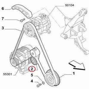 Auxiliary Belt Tensioner | FIAT 500 Abarth