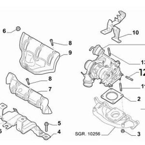 Catalytic Converter to Turbo Stud | FIAT 500 Abarth