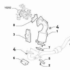 Catalytic Converter Nut | FIAT 500 Abarth