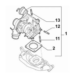 Exhaust Manifold to Turbo Stud | FIAT 500 Abarth