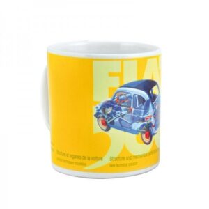 Fiat Yellow Ceramic Mug