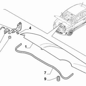 Hood Prop Rod Pivot Bushing | FIAT 500 Abarth