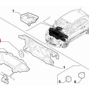 Push On Retainer for Trim | FIAT 500 Abarth