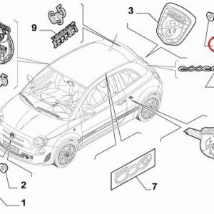 Bushing for Rear Badge/Emblem | FIAT 500 Abarth