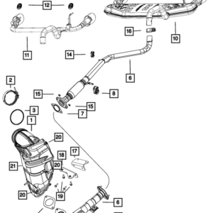 Rear Exhaust Rubber | 500 Abarth