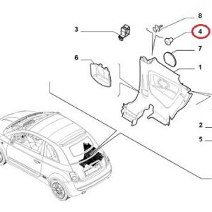 Bush for Rear Side Panel Trim | FIAT 500 Abarth