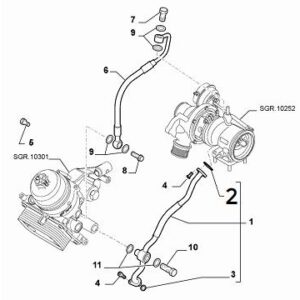 Turbo Oil Return Pipe Steel Gasket | FIAT 500 Abarth