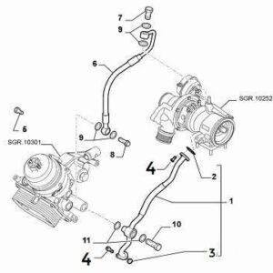 Turbo Oil Return Pipe Bolt | FIAT 500 Abarth