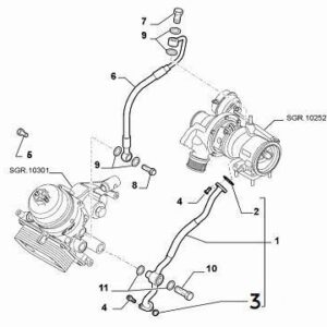 Turbo Oil Return Pipe O Ring | FIAT 500 Abarth