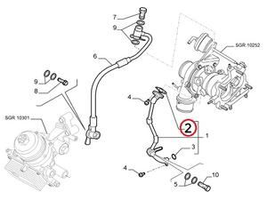 Turbo Oil Return Pipe Gasket | FIAT 500 Abarth